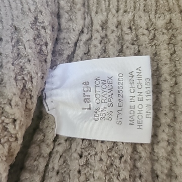 Warm & Cozy Knitted Sweater Cardigan Green Sage Size L - Picture 6 of 6